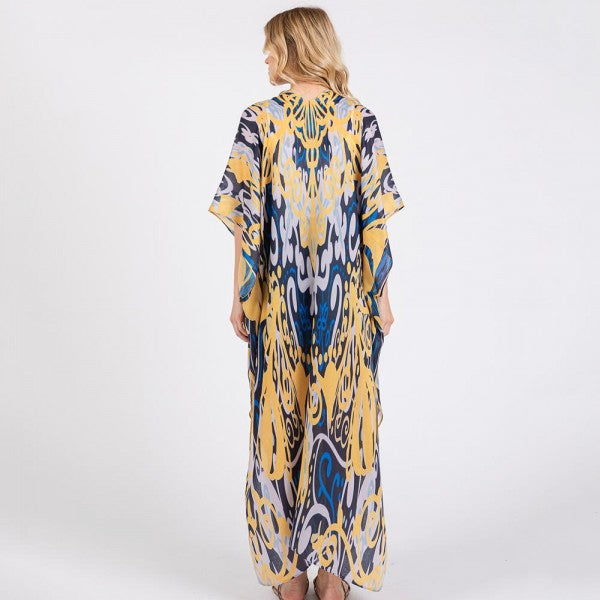 Boho Print Long Kimono 7322801