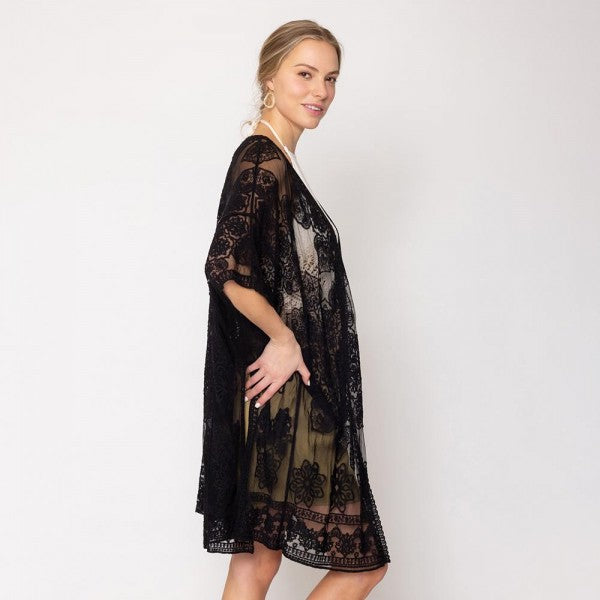 Flower Lace Kimono 7322969