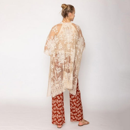 Flower Lace Kimono